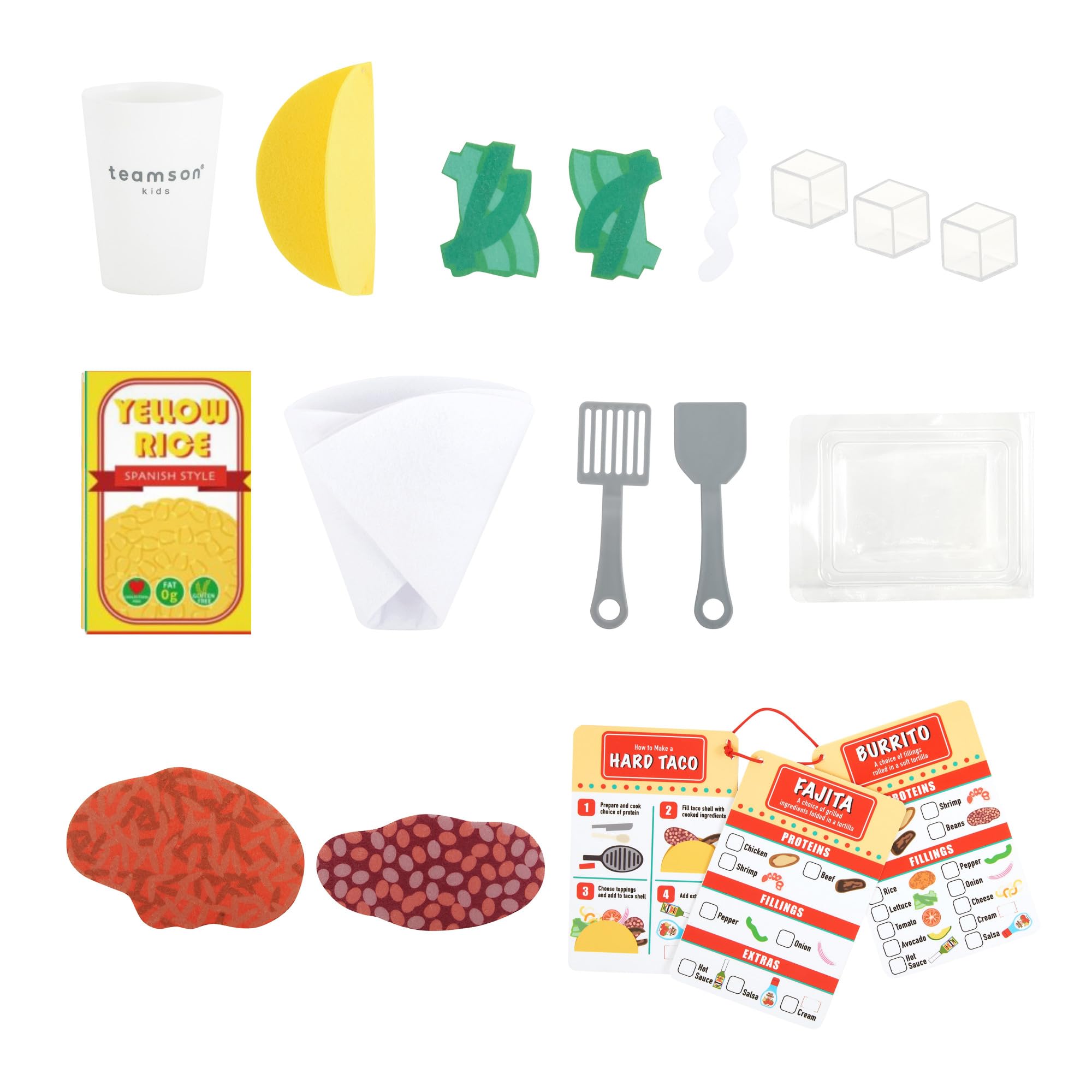 Teamson Kids Food Truck en Bois, Cuisine de Jeu pour Enfants, Camion Taco Ludique | Camion Taco Ludique