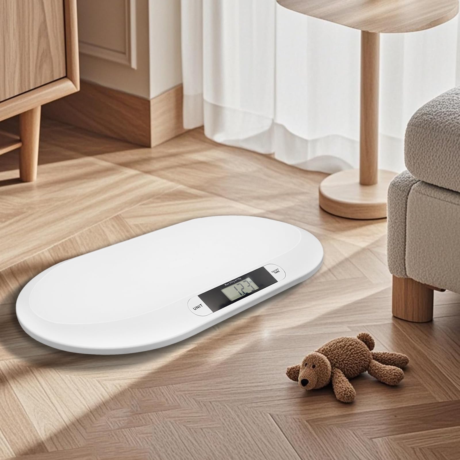 Bilancia digitale,Bilancia digitale per nuovo,Bilancia elettronica ad alta precisione,Funzione Tare,Display LCD,capacità di 20 kg,Uso domestico Animali,Monitoraggio Crescita Neonato Neonato Neonato