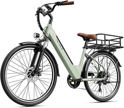 Miniatura 23 de Heybike Bicicleta eléctrica Cityscape 2.0 para adultos con pico de motor de 1000 W, batería extraíble de 468 Wh y hasta 50 millas 24 MPH, bicicleta