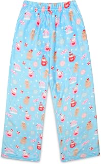 Big Girls Silky Soft Plush Fleece Pants - Holiday Friendship Collection