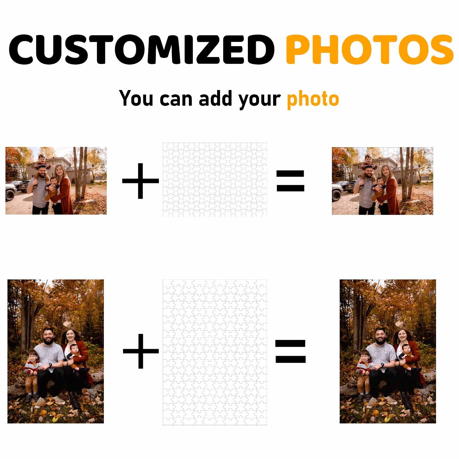 AIFLM Puzzle Personnalisé Photo 35/70/120/200/300/500/1000/2000/3000 Pièces Personnalisable Cadeau Pièces Personnalisez Votre Puzzle