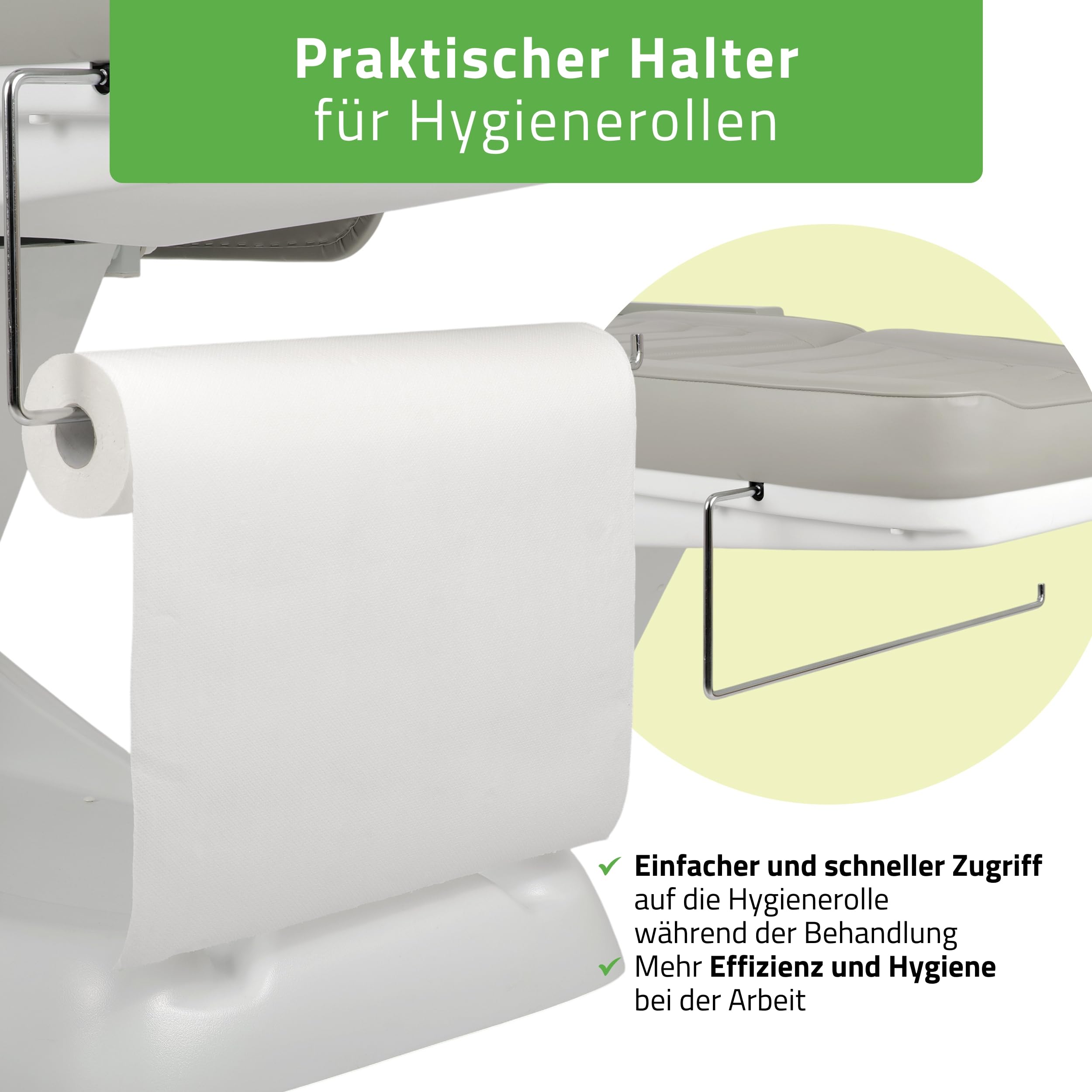 HABYS Kosmetikliege Elektrisch Leo PRO 4, Elektrische Massageliege (Grau)