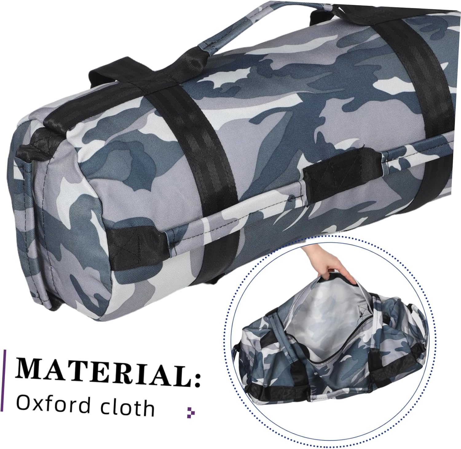 1 Set of Sandbag Weights for Exercise - Multi-Functional Camouflage Training Sandbag for Outdoor Indoor Workouts - for Strength Fitness Enthusiasts