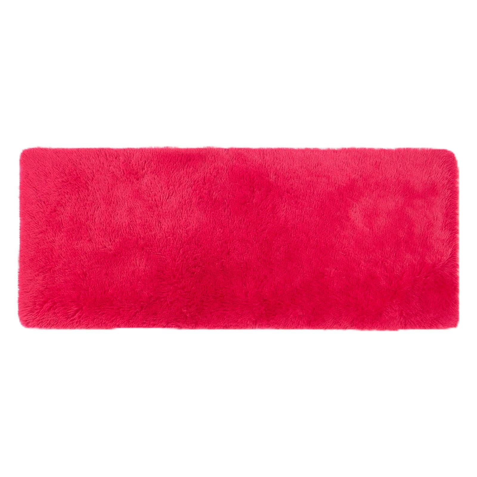 Sienna Pink Rugs Living Room, Super Soft Fluffy Area Rugs for Bedroom Home Decorations Anti Slip Non Shedding Shaggy Small Rug Modern Thick Pile Bedroom Carpet, 80 x 150cm — image 1