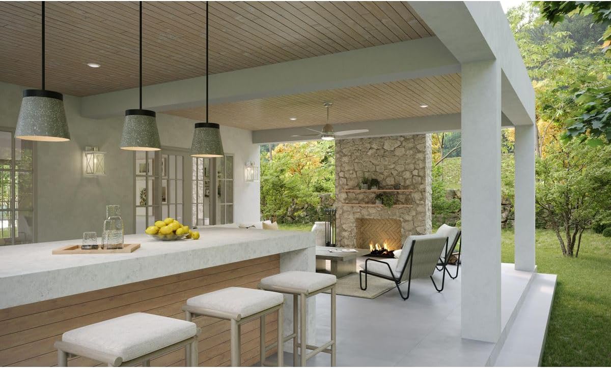 Progress Lighting Barlowe Collection 1-Light Clear Seeded Glass Farmhouse Outdoor Medium Wall Lantern Light Stainless Steel