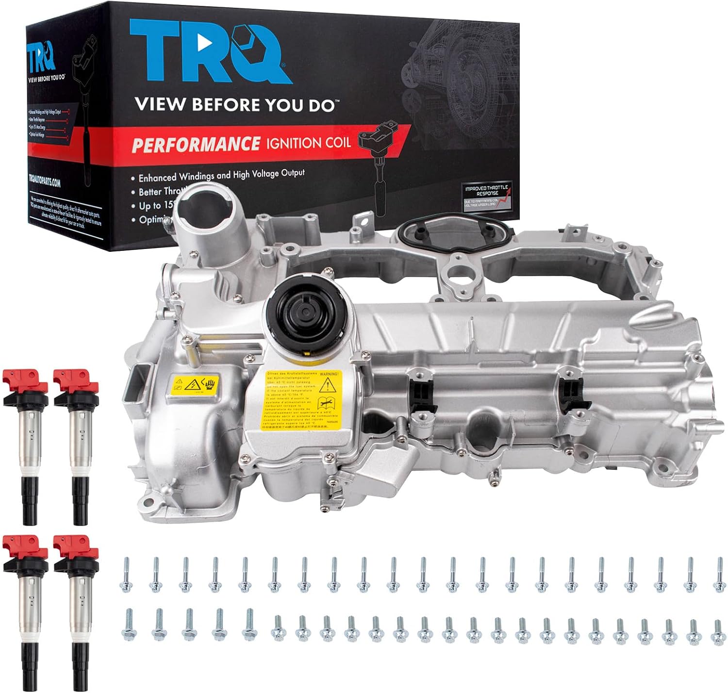 TRQ Ignition Coil Kit 5 Piece High Performance Compatible with 12-18 BMW 228i 320i 328i 428i 528i X1 X3 X4 Z4