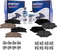 Vista 72 de Detroit Axle - Pastillas de freno delanteras para Nissan Pathfinder Frontier D21 720 Pickup Subaru SVX Pastillas de freno de cerámica con reemplazo