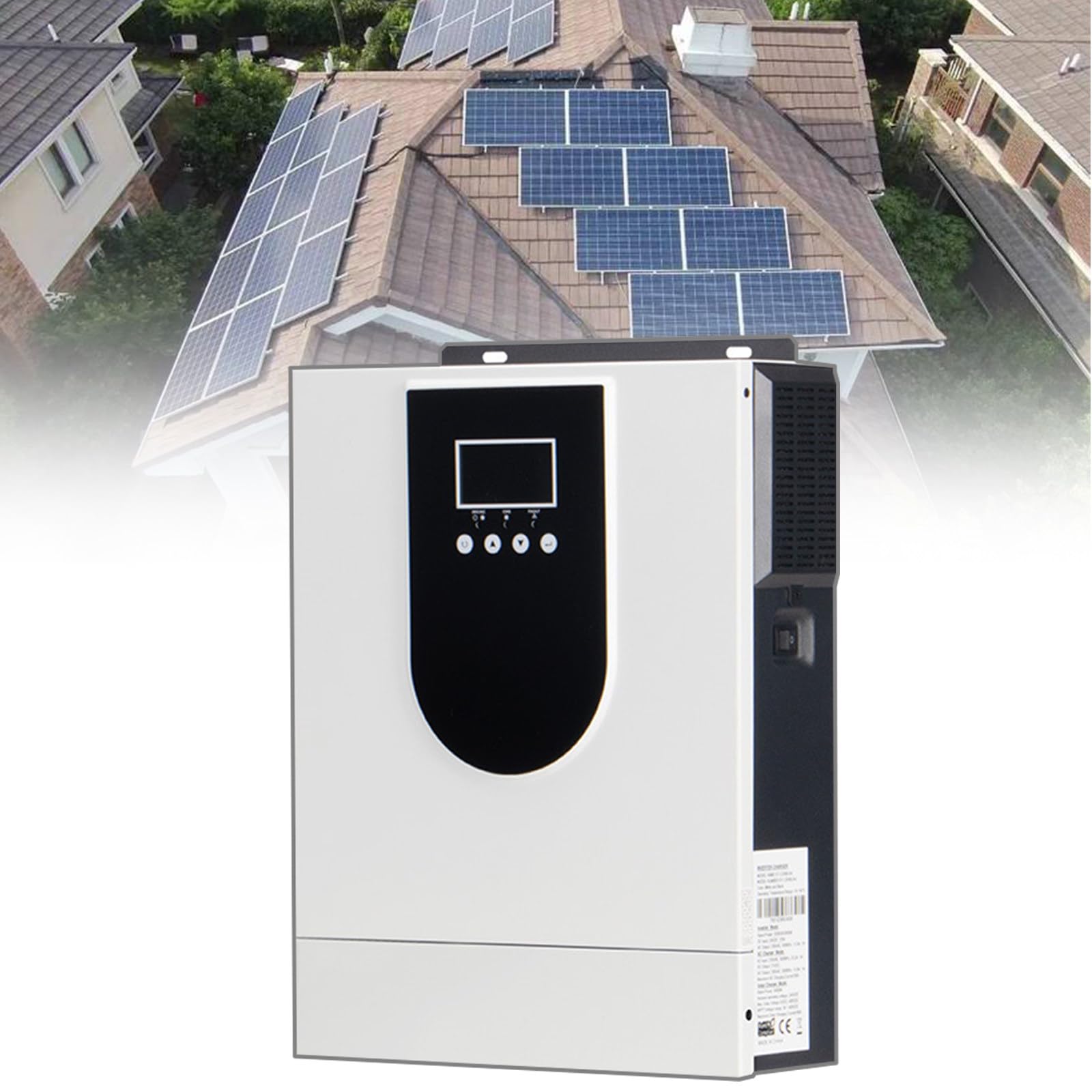 Inversor de onda senoidal pura 3000W controlador de carga solar kit fotovoltaico independiente residencial