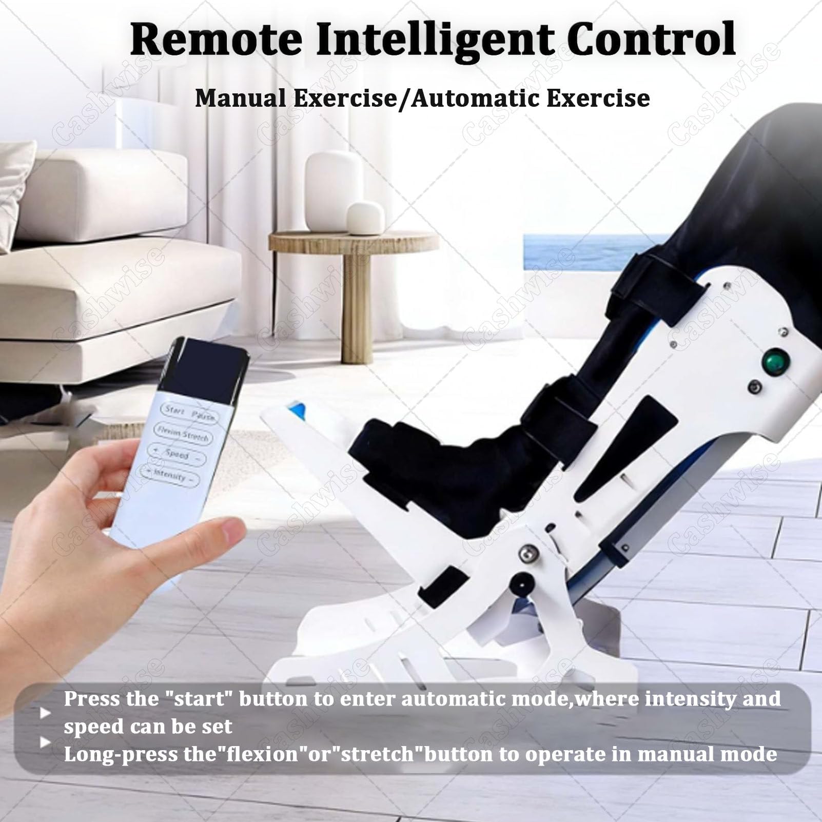 Entrenador eléctrico de Tobillo con Control Remoto, Equipo de rehabilitación para pie caído, para recuperación de Fuerza y ​​flexibilidad, máquina de rehabilitación de pie postoperatoria