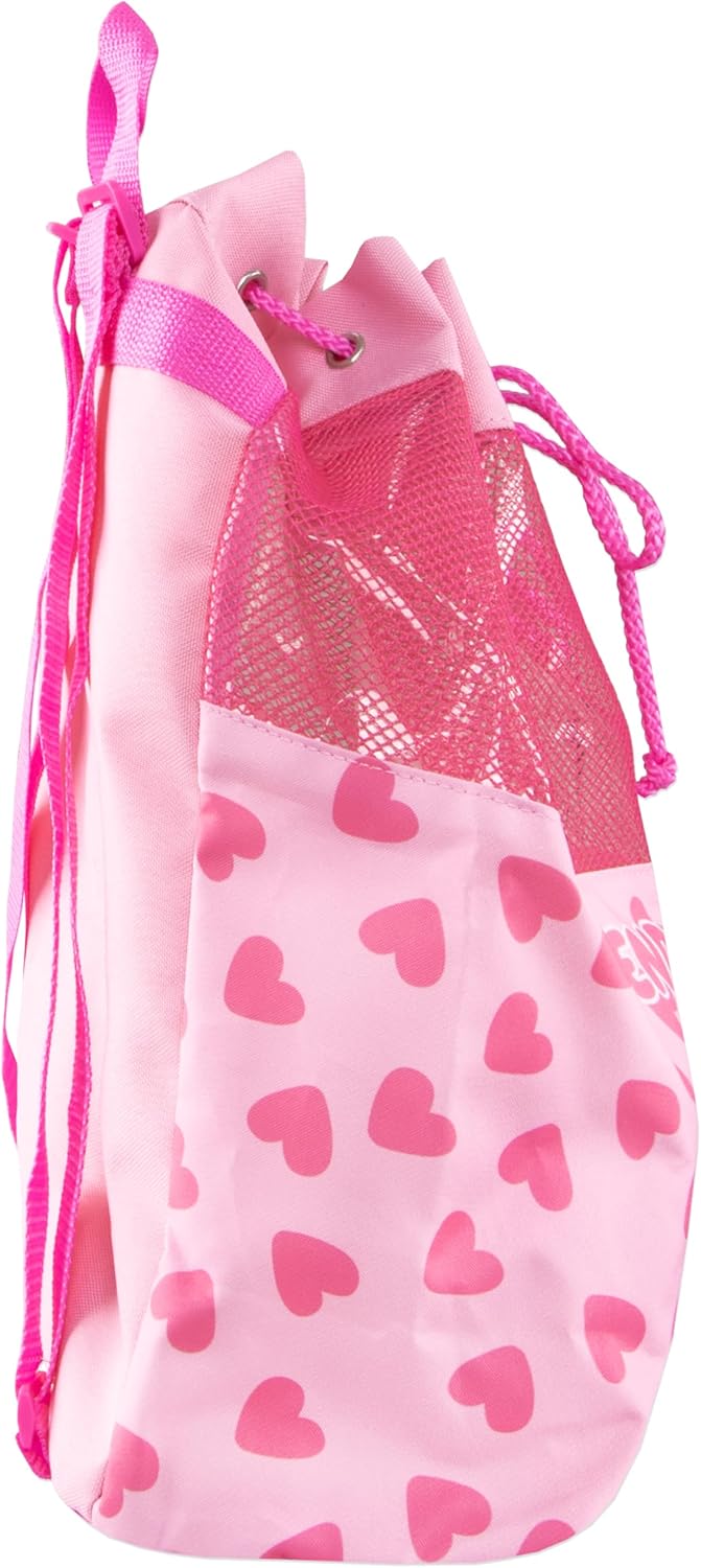 Bluey Backpack | Bingo Girls Beach Bag | Summer Girls Bag For Swimming | Drawstring Bags For Kids | One Size | Pink