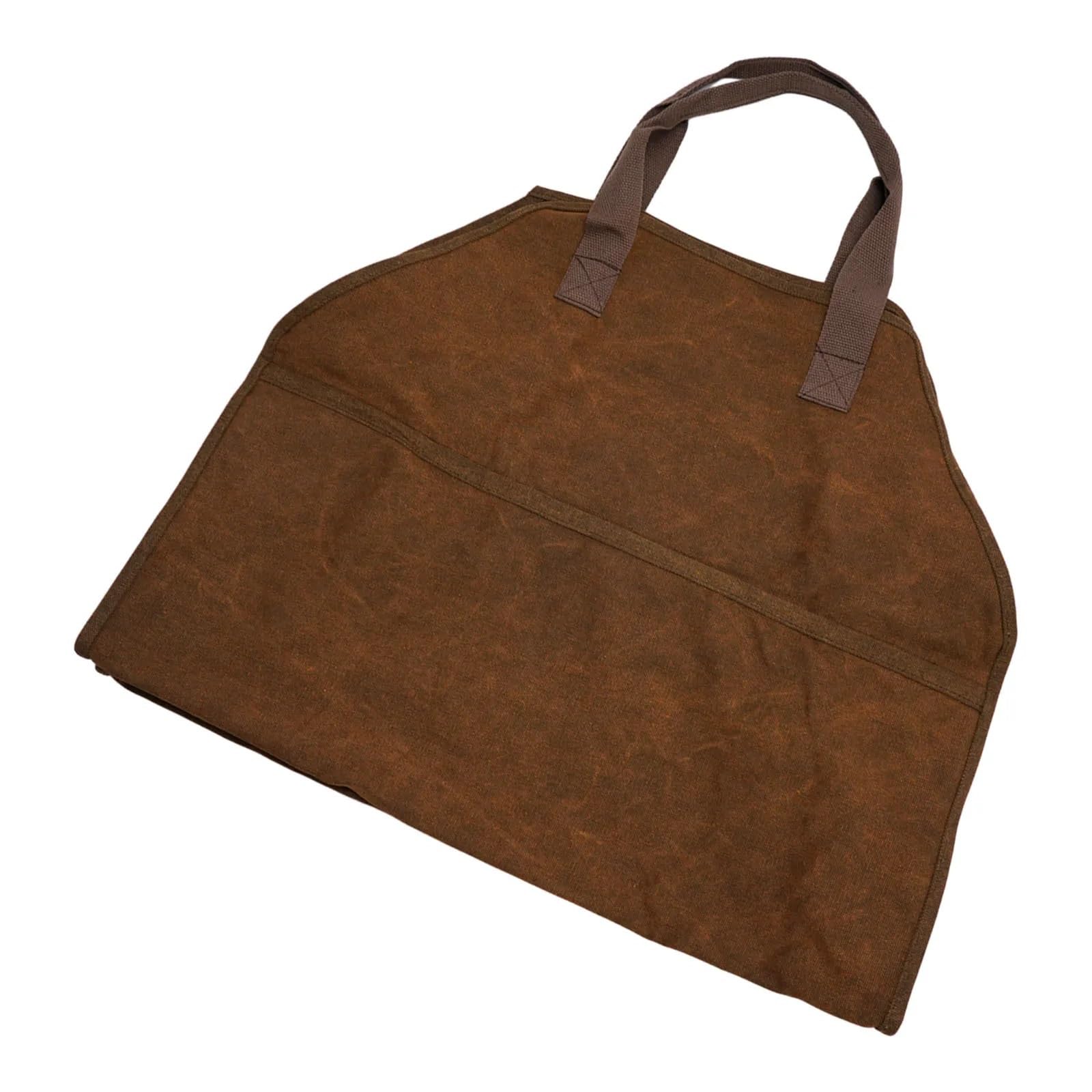 VAYEODEYU Canvas Firewood Log Bag For Fireplace Camping Outdoor