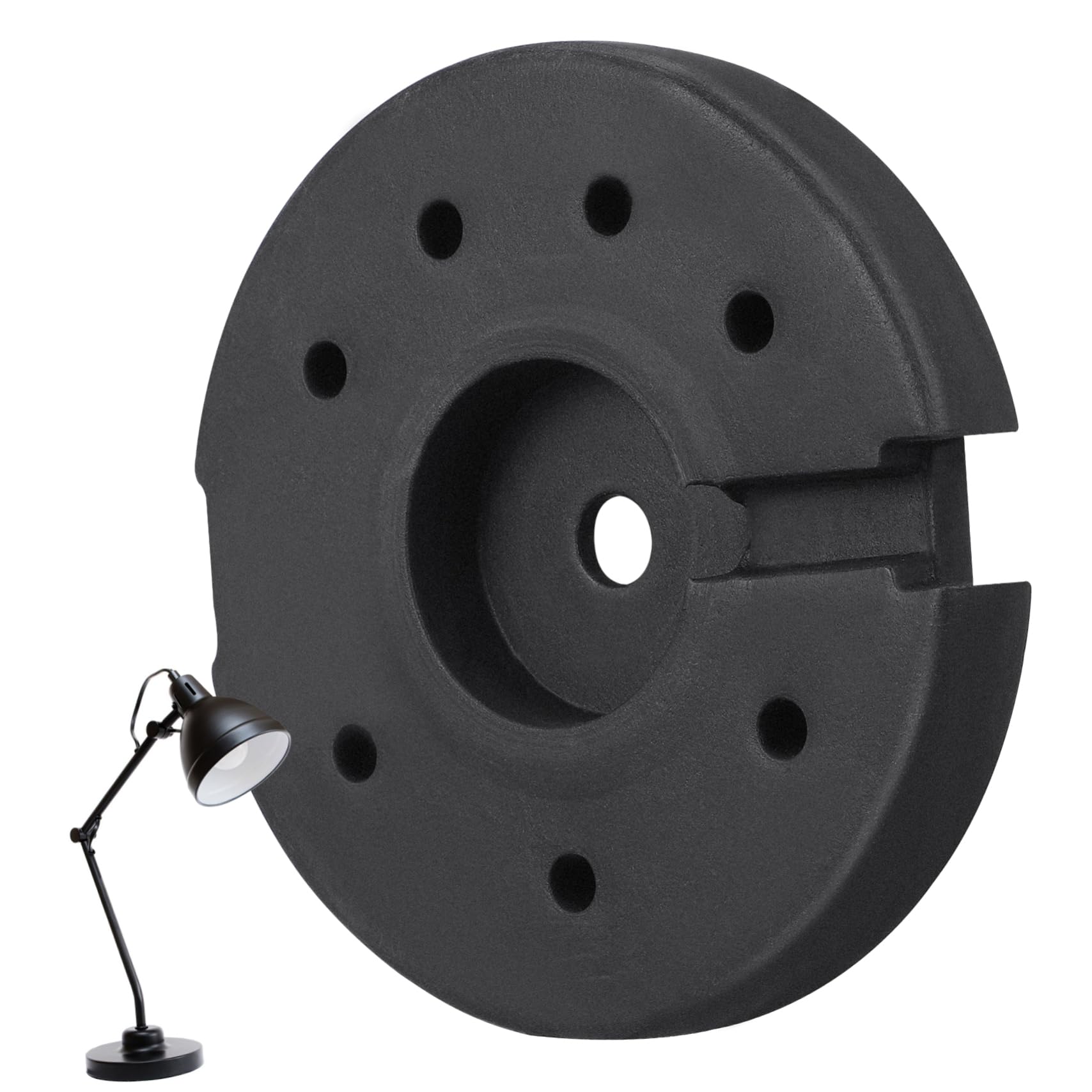 MAGICLULU Base De Lampe Ronde Contrepoids En Fer Pour Lampe De
