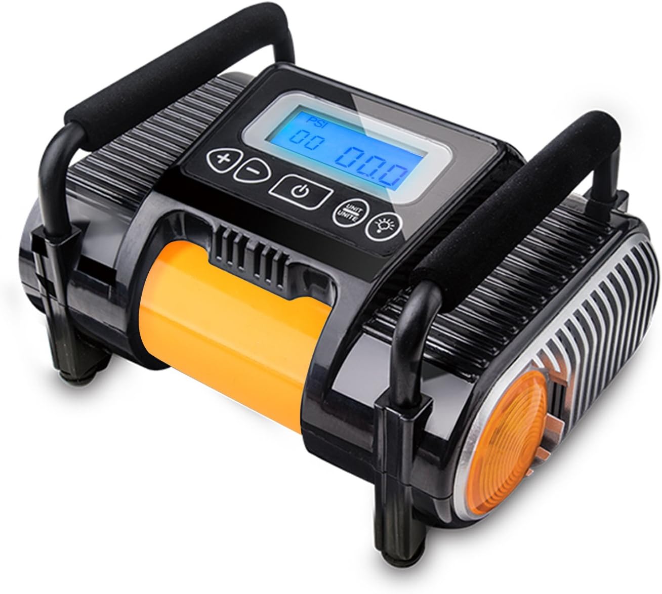 Digital Car Tire Inflator Pump With Gauge, Napoer 12V DC Portable Air Compressor Pump ,Auto Shut Off Air Pump for Car, Bicycle, Basketballs, RV and Other Inflatables,with Cigarette Lighter Charger