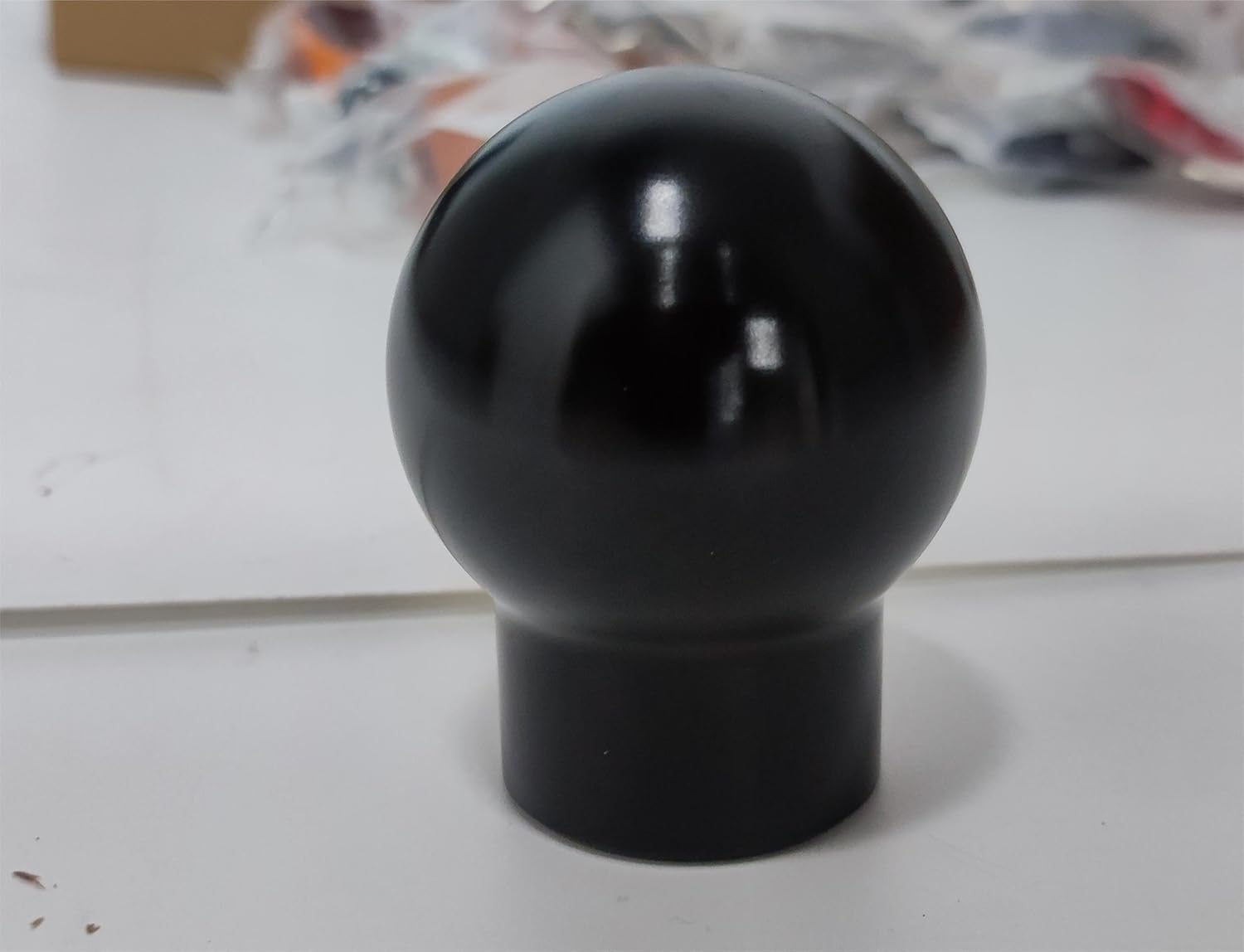 Manual Shift Knob Compatible with Focus ST/RS, Fiesta ST, Manual Subaru WRX, STI, BRZ,Toyota Supra, MR, Tacoma, 86,Scion FR-S, TC, xB,Aluminum Alloy Weighted Car Shifter Knobs Cover (Black)