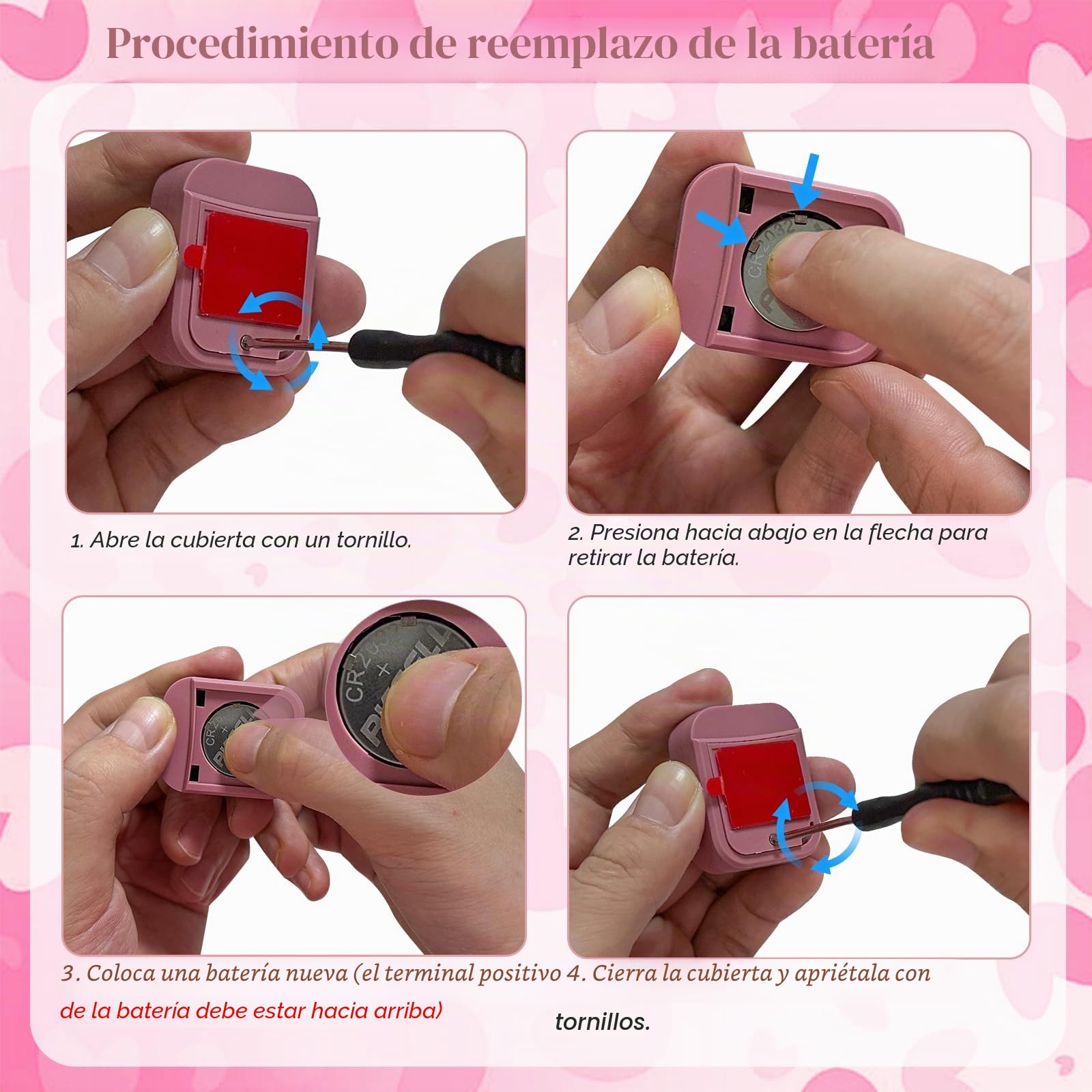 Kardeep - Contador de hileras para máquinas de 32, 40 y 48 pines, magnética, rosa, circular