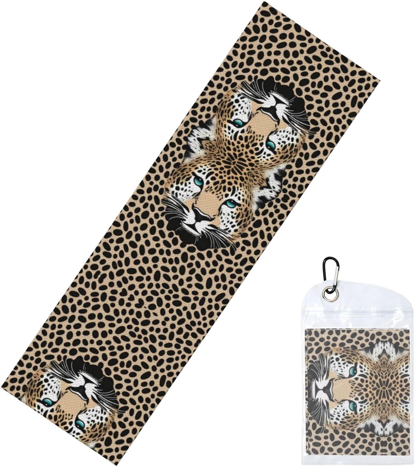 Cheetah Cooling Neck Towels Wraps, Soft Ice Towel