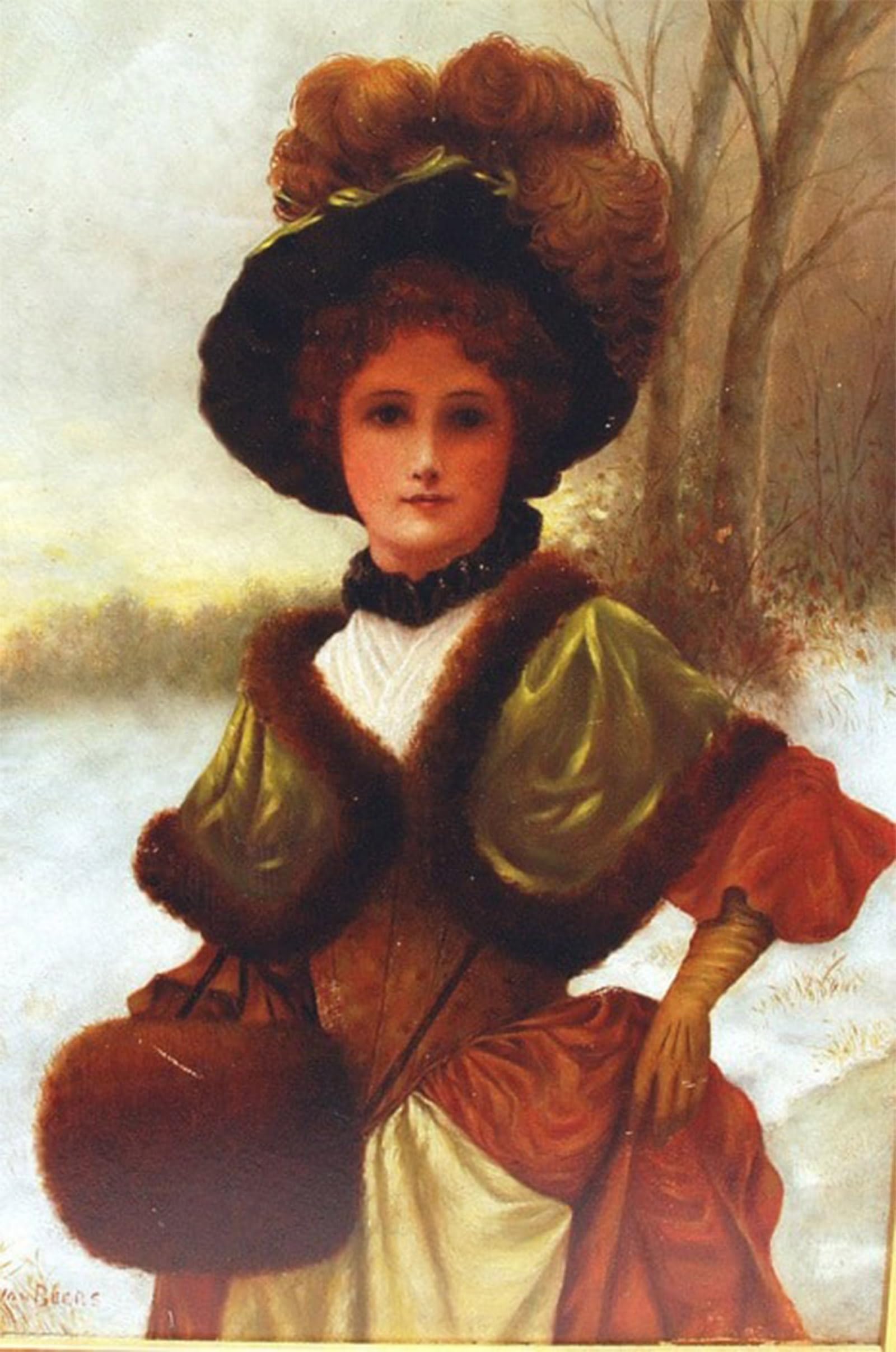 Impression Jan Van Beers Peggy, tableau mural d'exception de 60x90cm