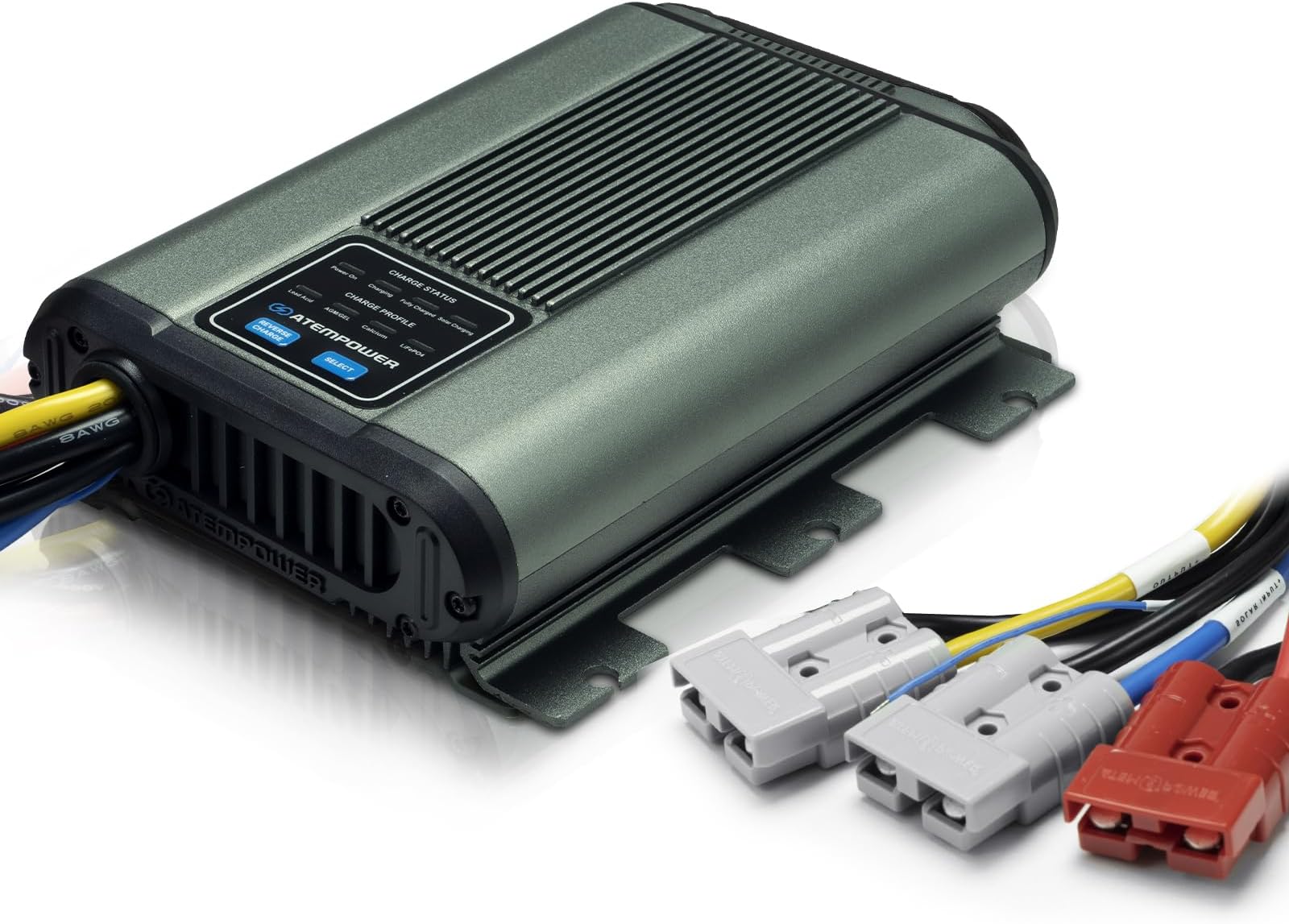 40A DC to DC Battery Charger with Anderson Plug Reverse Charge Solar Input MPPT for AGM, Gel, Calcium, Lead Acid, LiFePO4 Batteries of 4WDs, RVs, Campers, Trailers On-Board Charger