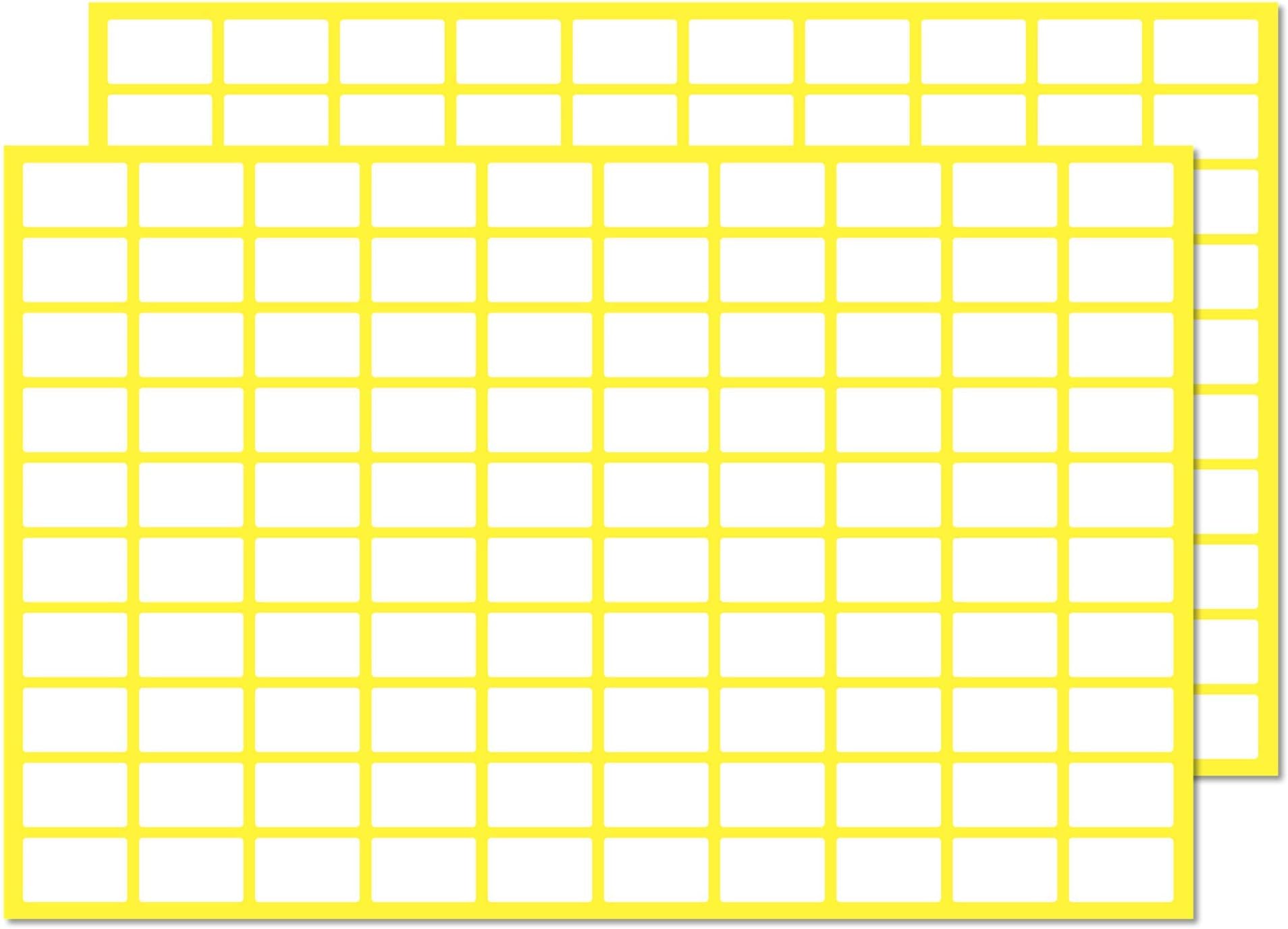 0.5" x 0.3", 2000 Pack - Small Price Stickers, White Label Stickers to Write On