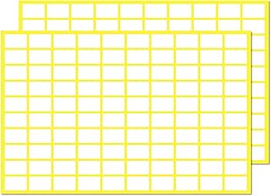 13 x 8 mm, Aufkleber Etiketten Selbstklebend Klebeetiketten zum Beschriften - Weiß (2000 Stück)