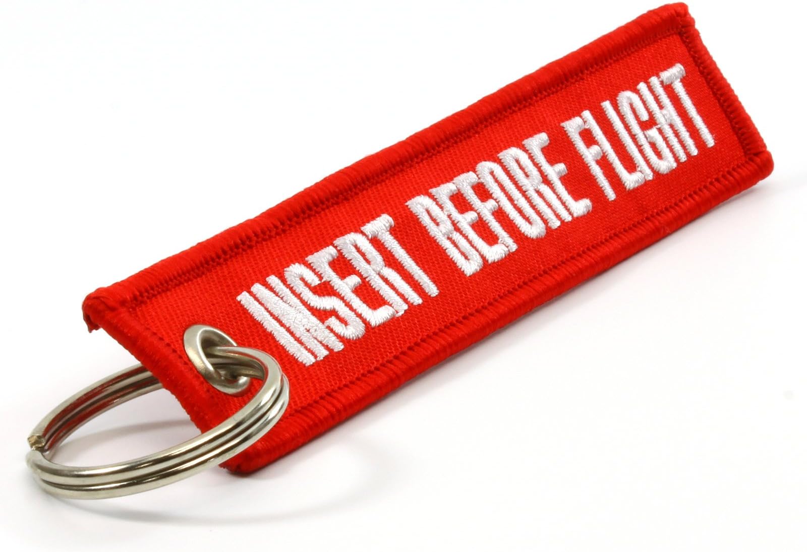 INSERT BEFORE FLIGHT Keychain - Red