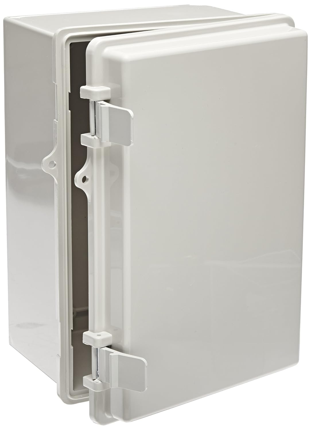 BUD Industries NBB-22243 Style B Plastic NEMA Box with Solid Indoor 11.28" L x 7.48" W x 5.50" H, Gray