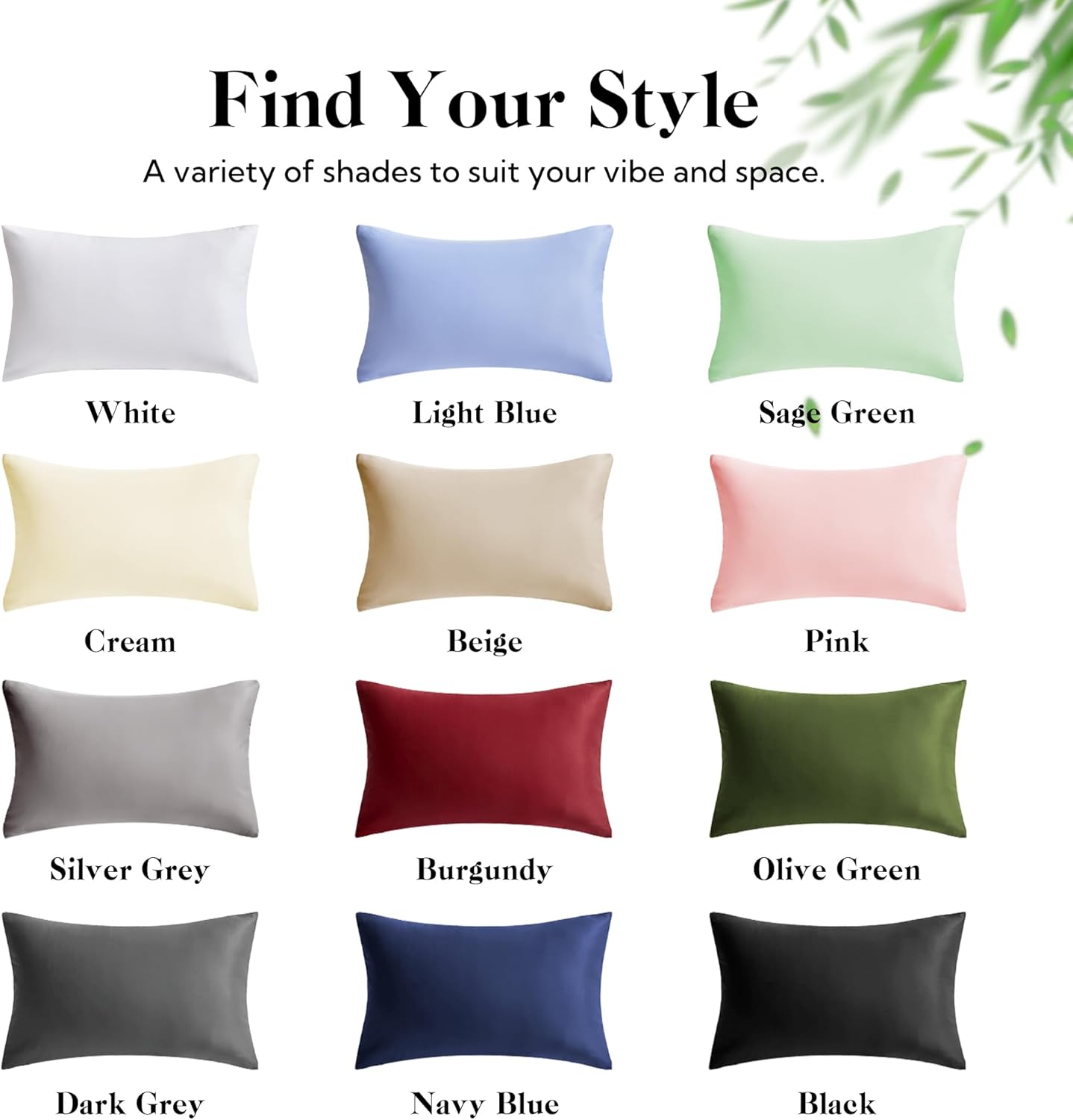 MR&HM Queen Pillow Cases Set of 2, Cooling Pillow Case for Hot Sleepers 20"x30", Breathable & Moisture Wicking, Soft Envelope Pillowcases, Rayon Derived from Bamboo & Polyester Blend (Dark Grey) - Image 6