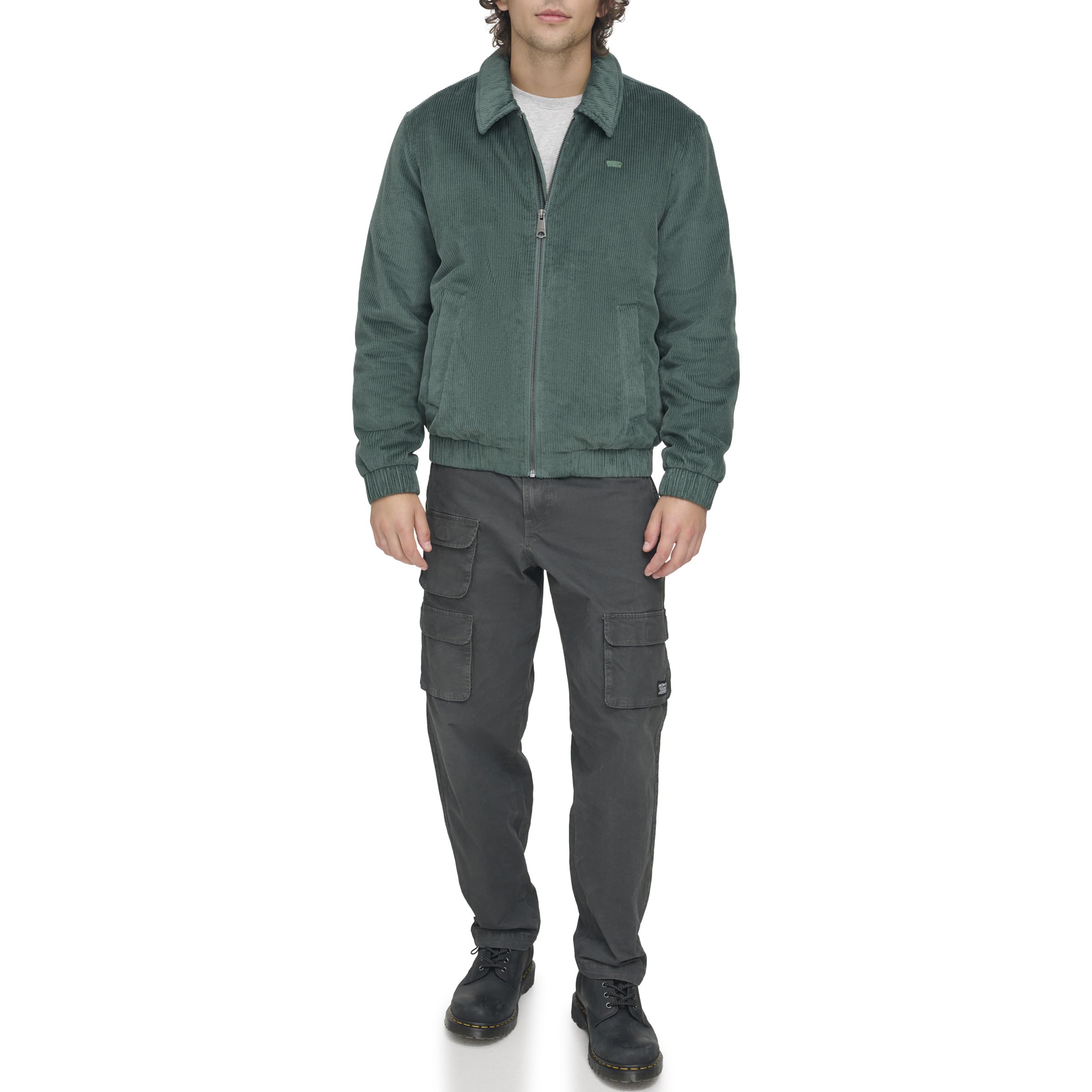 Levi's Men's Corduroy Bomber Jacket, North Atlantic, XL