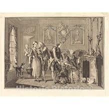 Art Print Longueil After Eisen, La Jolie fermiere, Historic Wall Decor 32in x 24in