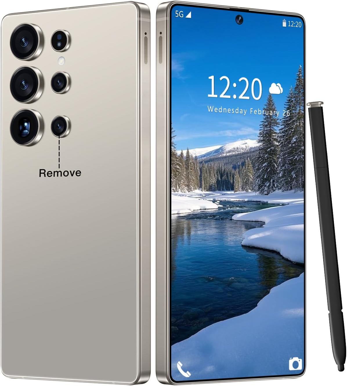 I24 Ultra 5G Smartphone, 6+256GB Unlocked (Gray)