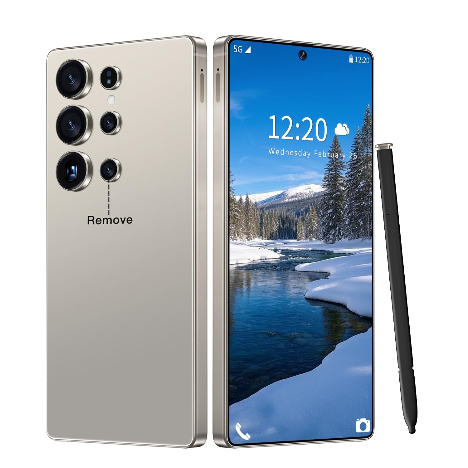 I25 Ultra: 6.99" FHD+ Android 14 Smartphone | 12GB+512GB | 108MP+68MP Camera | 7000mAh Battery | Built-in Stylus Pen | Blazing Fast Performance (Titanium Gray)