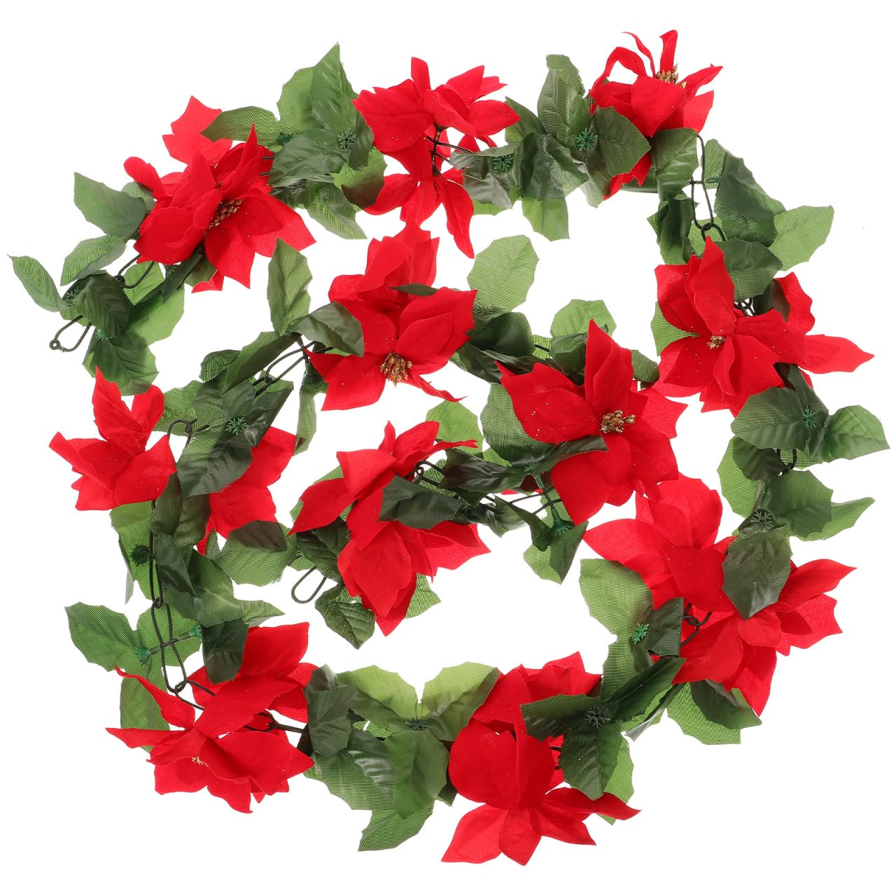 BESPORTBLE Canna di Natale Artificiales para Tavolo Camino Fiori Artificiali per Esterni 1pz Ghirlanda di Natale Ghirlanda di Natale Stella di Natale Ghirlanda Decorativa Prop