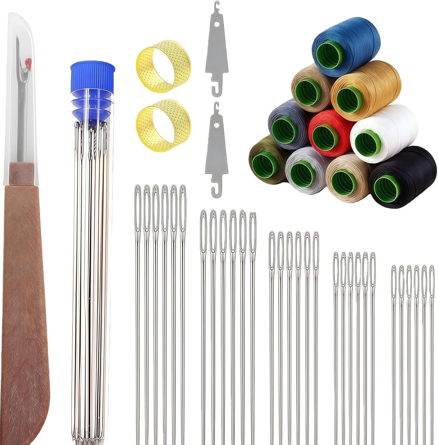 41 PCS Sewing Kit – Hand Sewing Needles Set with Threads, Thimble & Essential Sewing Supplies for Home, Travel & Quick Repairs