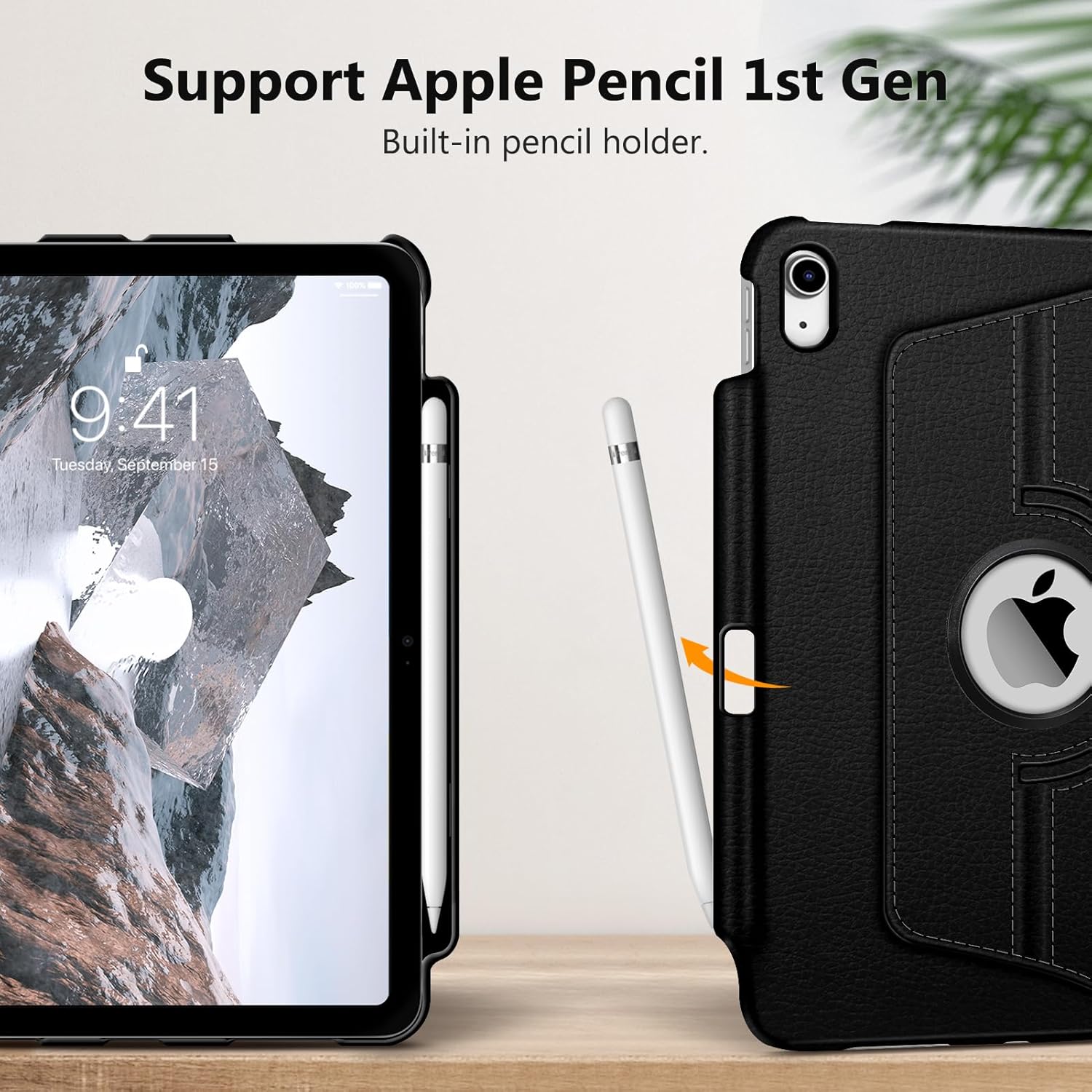 Fintie 360 Degree Rotating Case for iPad (A16) 11th Generation 11 Inch (2025), iPad 10th Generation 10.9 Inch (2022) + 2 Pack Tempered Glass Screen Protector