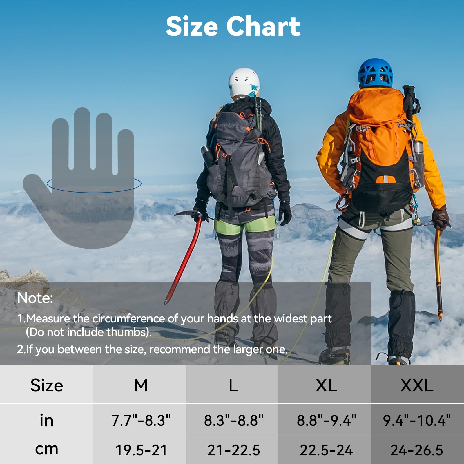 Gants de cyclisme d'hiver