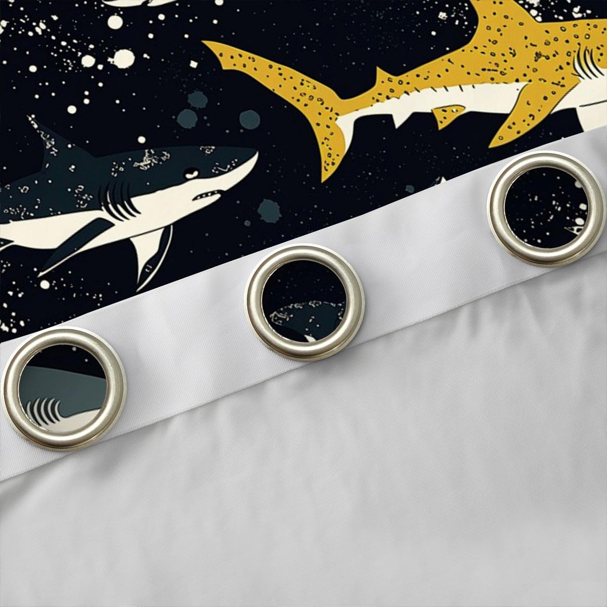 Homemissing Tende oscuranti per camera da letto e soggiorno, motivo animali marini e oceani, 2 pannelli, 167,6 x 228,6 cm (larghezza x lunghezza)