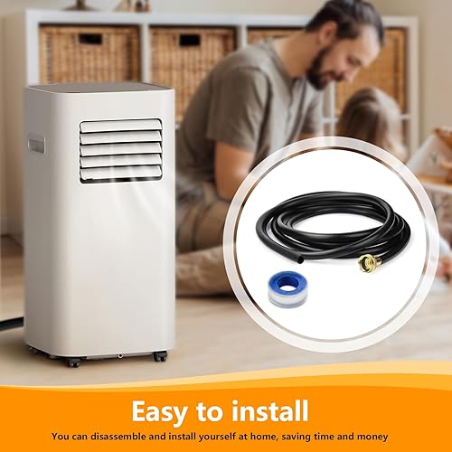 Miniatura 7 de Manguera de drenaje deshumidificador de 12 pies con conector FHT de 34 pulgadas, manguera deshumidificadora 18FFDHMH01 compatible con la mayoría de