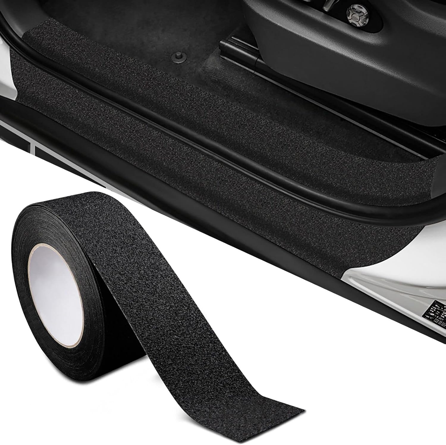 BOAOSI Car Door Sill Protector, Carbon Fiber Car Door Edge