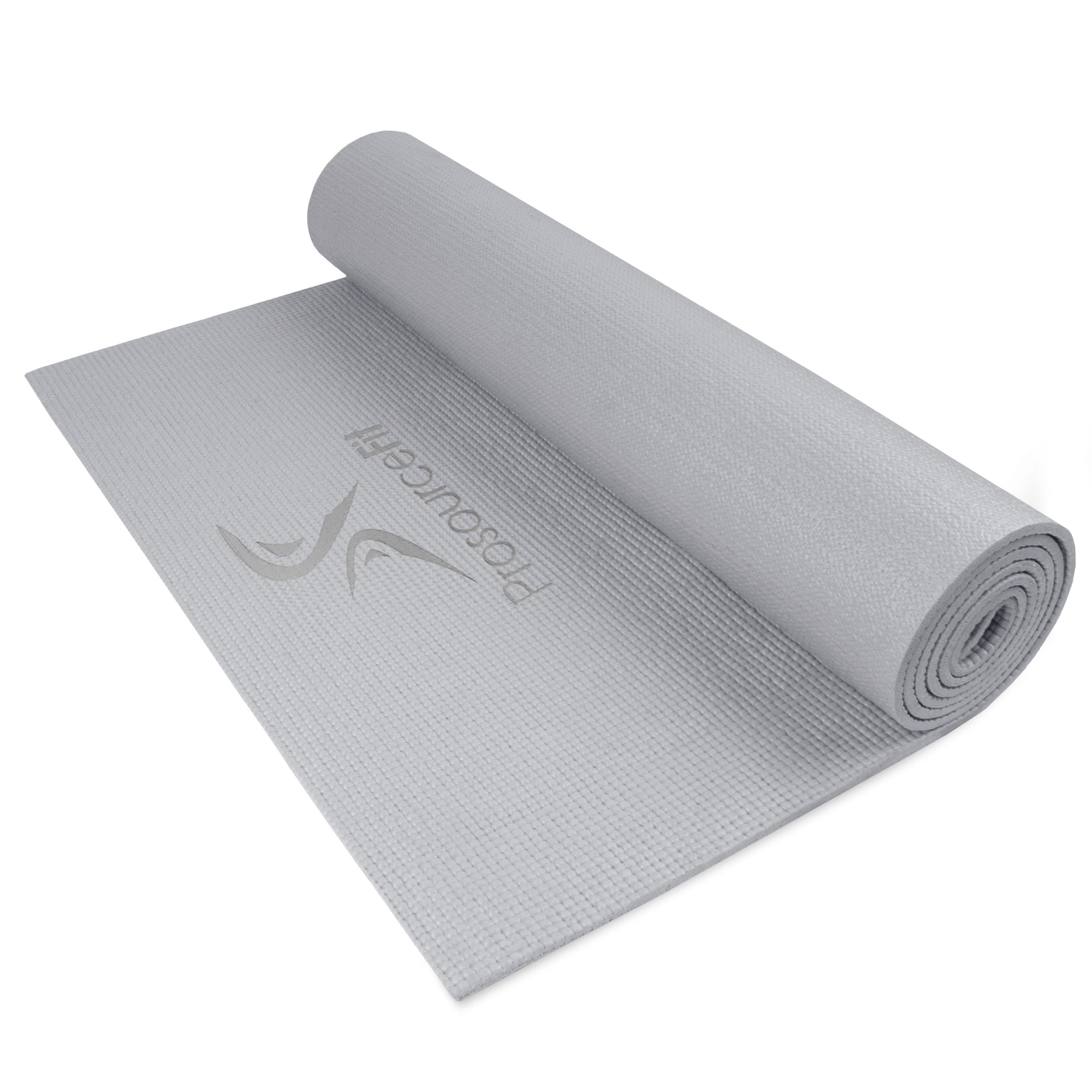 Prosource Premium High Density Yoga-Matte Komfort-PVC-köpük ve omuz askıları Gri