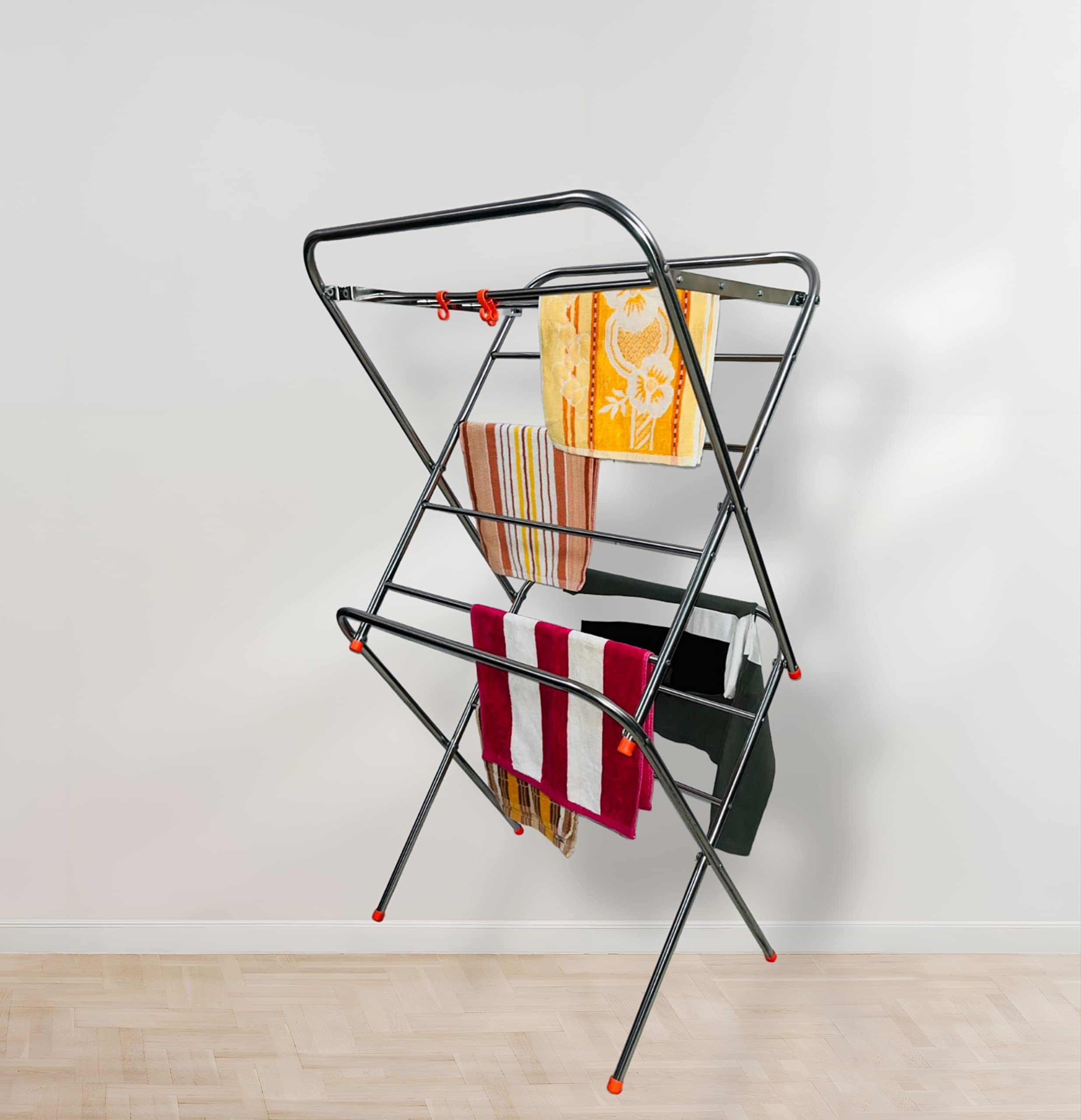Bluevista Mini Fullband 4ft Super Heavy Duty Stainless Steel Foldable Cloth Drying Stand-image-16