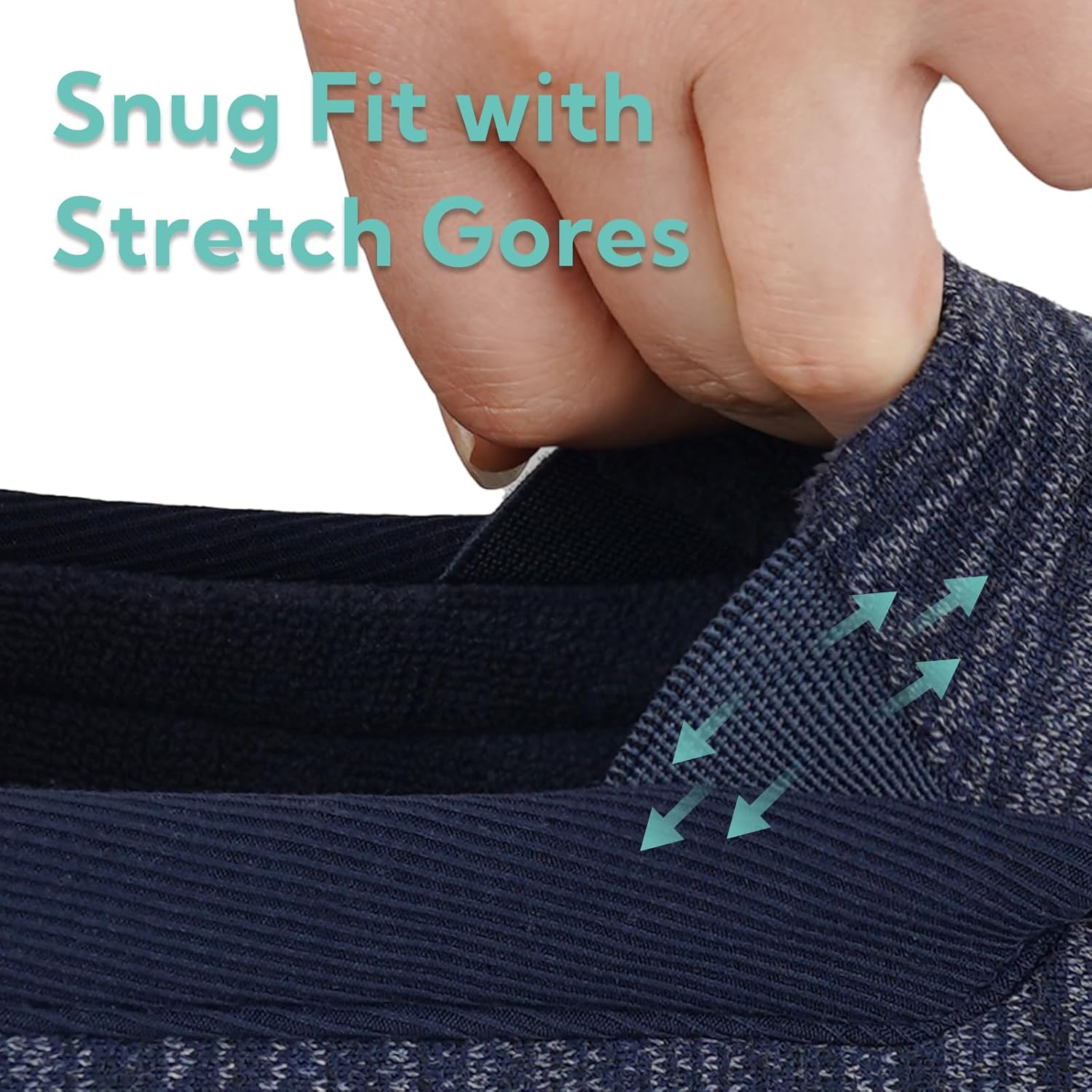 Garonne Men's Moccasin Slippers with Memory Foam for Indoor/Outdoor, Breathable Knit House Shoes with Nonslip Rubber Sole - Image 3