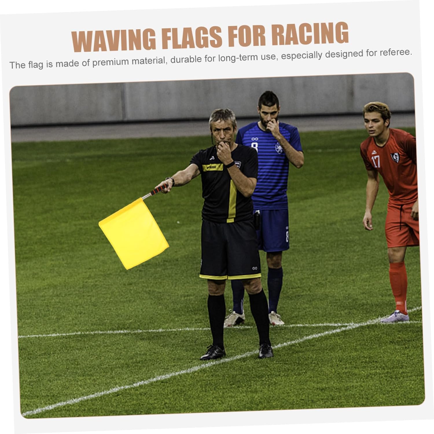 ibasenice Flag Blue Gym Competition Official Youth Sport Flags Teachers Birthday Colored Small Racing Conducting