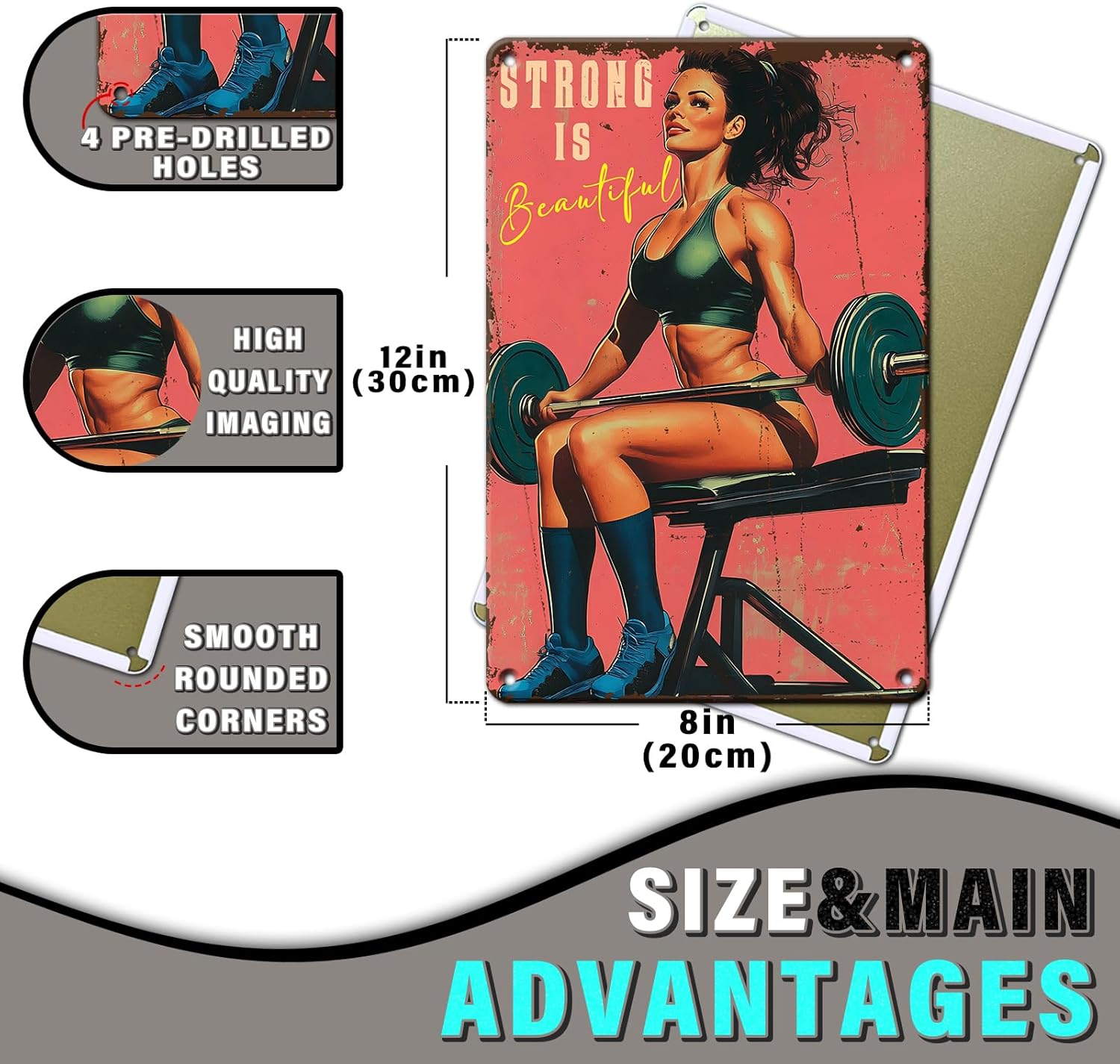 Transform Your Workout Space: Motivational Metal Gym Signs for Inspired Fitness