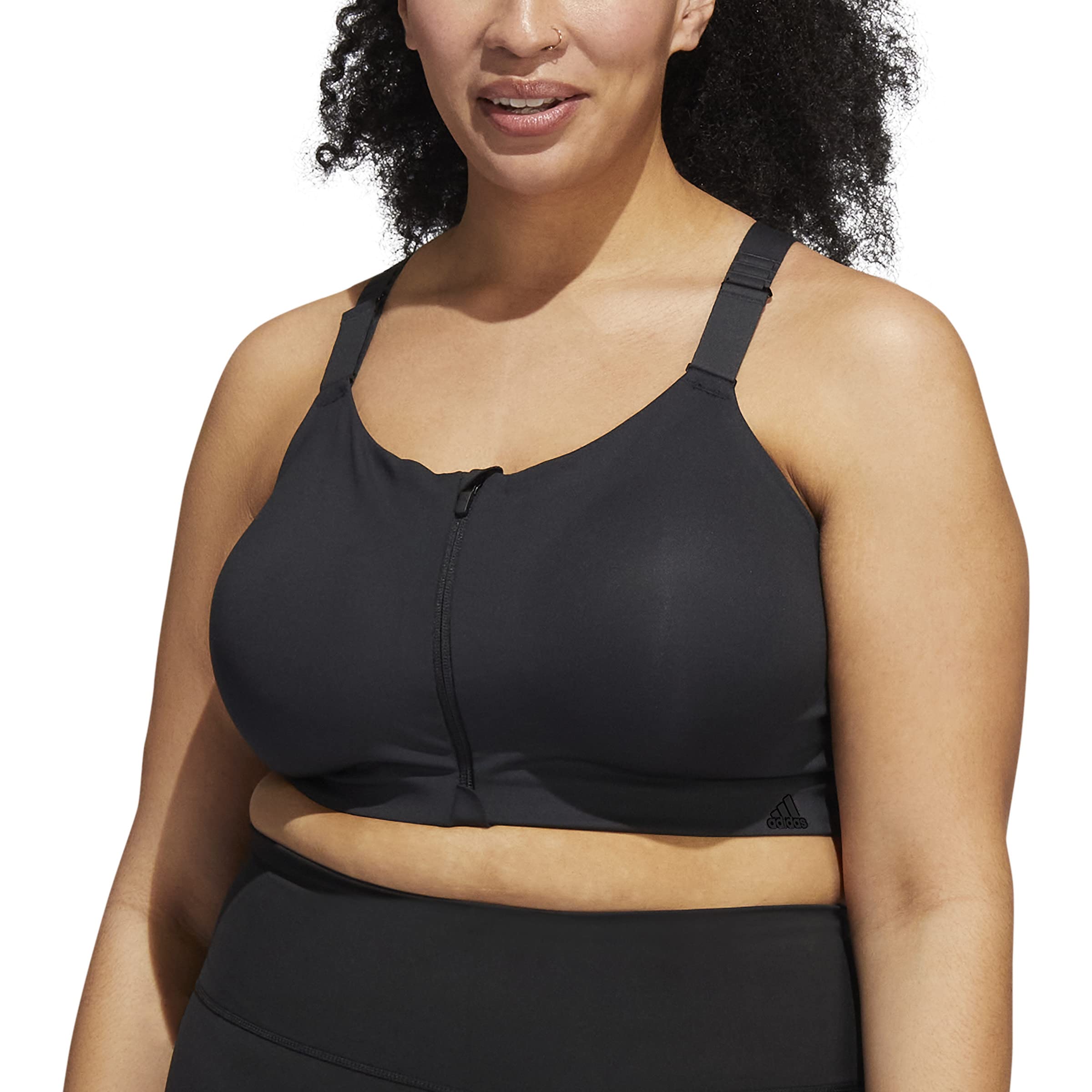 Adidas HF7838 TRN HS Zip PS Reggiseno Sportivo Donna Black 7C