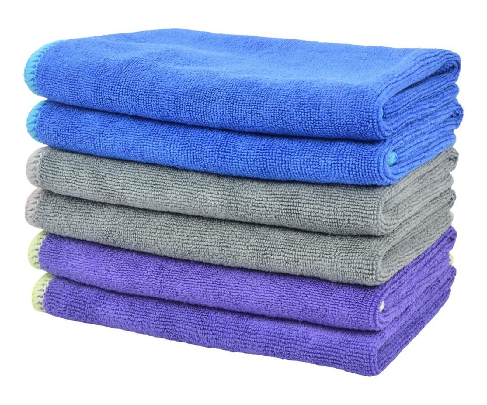 Household Microfiber Cleaning Cloth Dish Cloth Kitchen Streak Free Absorbent Dish Rags Dishcoths 8Inx8In 10 Pack Snowy Color