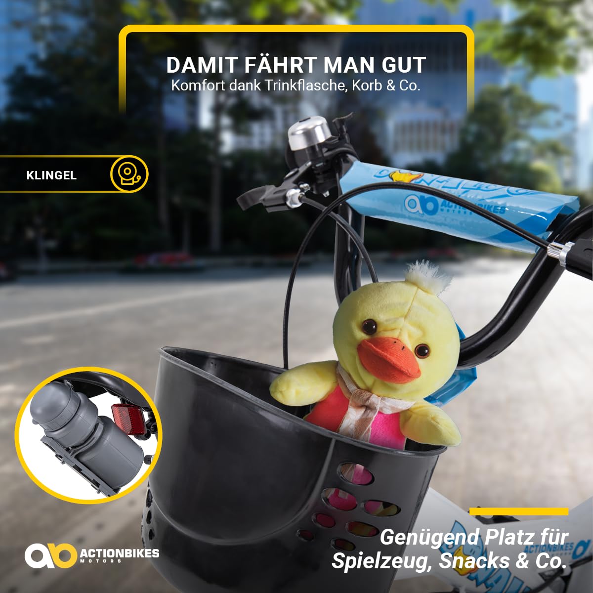 Actionbikes Kinderfahrrad | 12 16 20 Zoll - V-Brake Bremsen - Fahrrad für Kinder von 2-9 Jahren - Schutzblech v. / h - Kinder Fahrrad für Mädchen & Jungen - Fahrräder - Bicycle - Kinderrad - Bike
