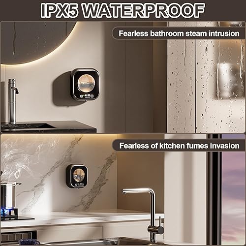 Miniatura 7 de Dispensador automático de jabón, dispensador de jabón de manos inteligente sin contacto de 10.2 fl oz, 5 niveles de jabón ajustables, dispensador de