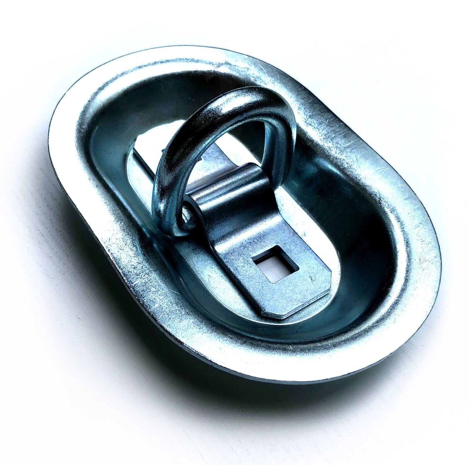 6X Zurrmulde 2000 kg Zurröse Zurrbügel mit D-Ring Zurrring oval 150x101 mm für PKW, LKW Anhänger Set