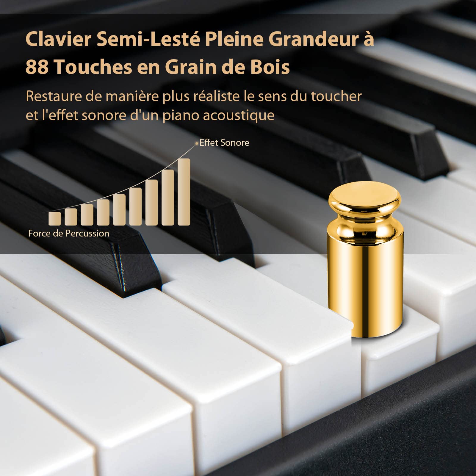 COSTWAY Clavier Numérique Piano 88 Touches Portable avec Fonction Bluetooth Filtres Dynamique Réglable 128 Rythmes 2 Haut-Parleurs, Semi-Lourd avec Sac de Rangement pour Enfants&Adultes, Noir