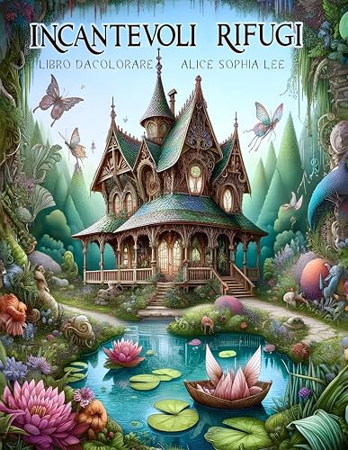 Incantevoli Rifugi Libro da colorare: Case magiche da fiaba. Scatena la tua creatività in paesaggi fiabeschi creativi e rilassanti. Fiabe da colorare per adulti e bambini. Rilassati colorando